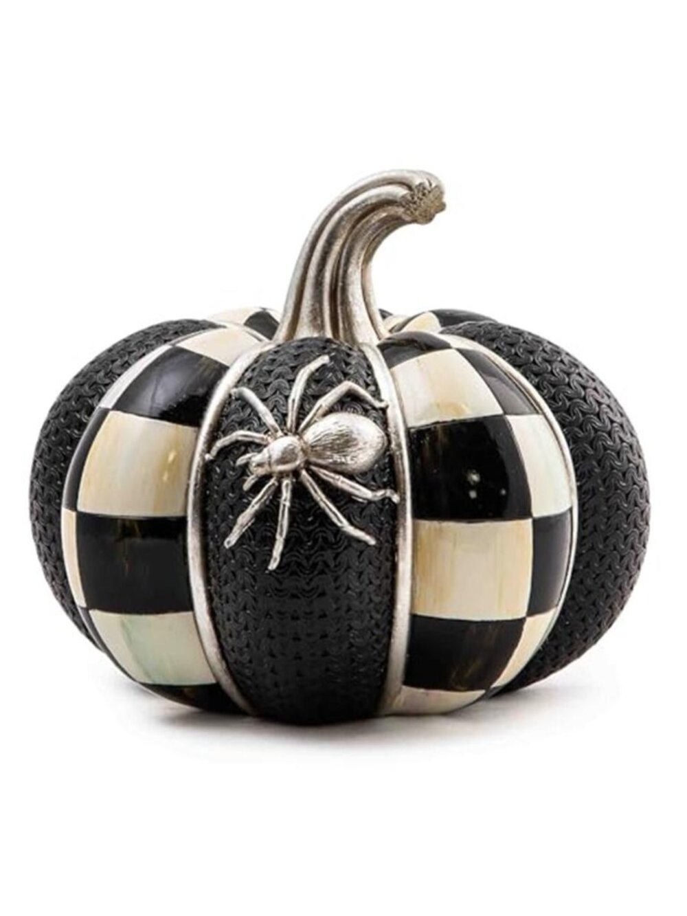 Spellbound Spider Pumpkin Decorative Resin Autumn and Halloween Decor